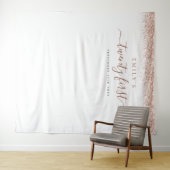 Roze Gouden Glitters 21e verjaardag Foto Achtergro Wandkleed (In Situ (horizontaal))