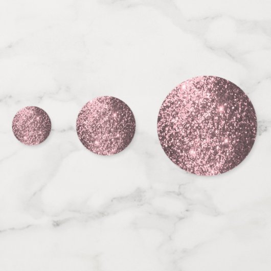 Roze Gouden Glitters Confetti (Voorkanten)