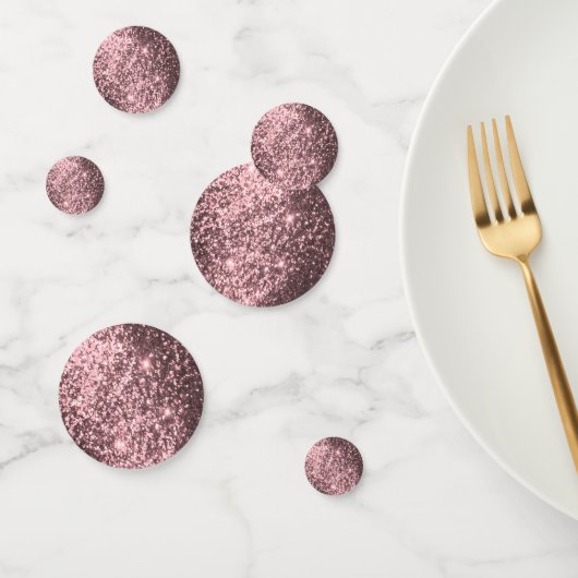 Roze Gouden Glitters Confetti (Groep)