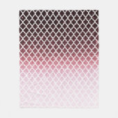 Roze gouden glitters en kant fleece deken (Voorkant)