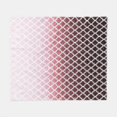 Roze gouden glitters en kant fleece deken (Voorkant (Horizontaal))