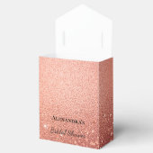 Roze Gouden Glitters Glitter Bruiloftsfeest Bedankdoosjes (Geopend)