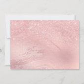 Roze gouden glitters verjaardagsfeestje voor Sweet Kaart (Achterkant)