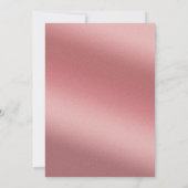 Roze Gouden Gradiënt Elegante Chic Bruiloft Save The Date (Achterkant)