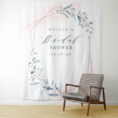 Roze Gouden Groene Bruidsfeest Foto Achtergrond Wandkleed (In situ)