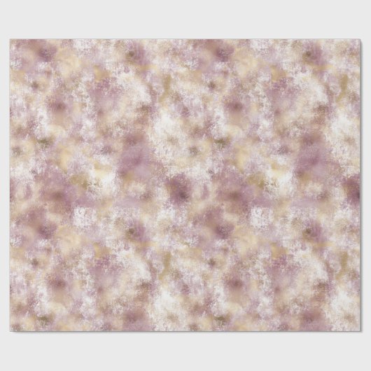 Roze Gouden Grunge Abstract Cadeaupapier (Vlak)