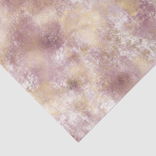 Roze Gouden Grunge Abstract Tissuepapier (Detail)