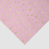 Roze gouden harten (Design 70 Roze reeks) Tissuepapier (Detail)