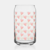 Roze & Gouden Harten Esthetiek Blikvorm Glas (Achterkant)