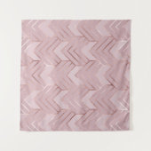 Roze gouden harten glinsterend patroon. wandkleed (Voorkant (horizontaal))