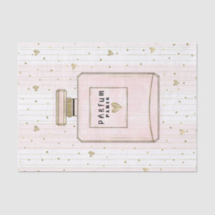 Roze & Gouden Harten Paris Parfum Chic Mode Tissuepapier