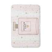 Roze & Gouden Hartjes Paris Parfum Chic Mode Badmat (Voorkant Verticaal)