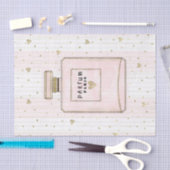 Roze & Gouden Hartjes Paris Parfum Chic Mode Tissuepapier (Craft)