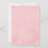 Roze Gouden Herten Eenvoudig Groen Bos Verjaardag Kaart (Achterkant)