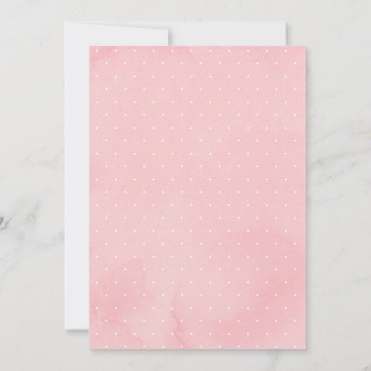 Roze Gouden Herten Eenvoudig Groen Bos Verjaardag Kaart (Achterkant)