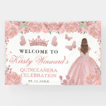 Roze Gouden Jurk Rode Haar Prinses Quinceanera