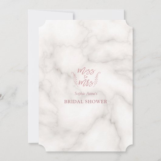 Roze Gouden Kalligrafie Bruidsdouche Bachelorette Kaart (Achterkant)