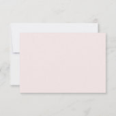 Roze Gouden Kant RSVP Kaartje (Achterkant)