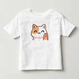 Roze Gouden Kat Baby T-shirt