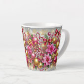 Roze & Gouden Kerst Magie Latte Mok (Rechterhoek)