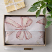 Roze Gouden Kerst Tissue Tissuepapier (Geschenk)