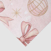 Roze Gouden Kerst Tissue Tissuepapier (Detail)