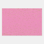  roze gouden kerstboom glitz inpakpapier vel (Voorkant 3)