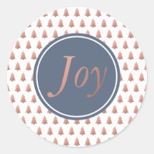 Roze Gouden Kerstboom Patroon Blauw