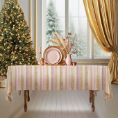 Roze Gouden Kerstmis Fa La Patroon#27 ID1009 Tafelkleed