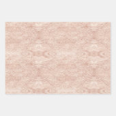 Roze Gouden Kerstmispatronen #2#8#32 ID1009 Inpakpapier Vel (Voorkant 3)