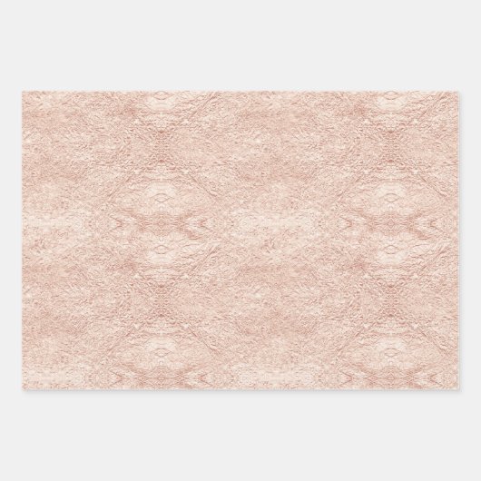 Roze Gouden Kerstmispatronen #2#8#32 ID1009 Inpakpapier Vel (Voorkant 3)