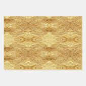 Roze Gouden Kerstmispatronen #2#8#32 ID1009 Inpakpapier Vel (Voorkant 3)