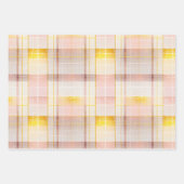 Roze Gouden Kerstmispatronen #2#8#32 ID1009 Inpakpapier Vel (Voorkant)