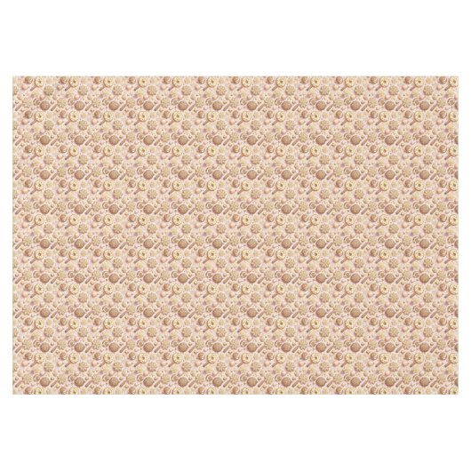 Roze Gouden Kerstmispatroon#12 ID1009 Tafelkleed (Voorkant (Horizontaal))