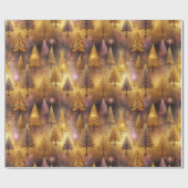 Roze Gouden Kerstmispatroon#19 ID1009 Cadeaupapier (Vlak)