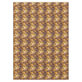 Roze Gouden Kerstmispatroon#19 ID1009 Tafelkleed (Voorkant)