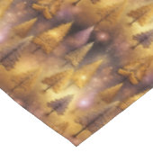 Roze Gouden Kerstmispatroon#19 ID1009 Tafelkleed (Gekanteld)