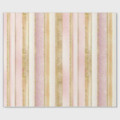 Roze Gouden Kerstmispatroon#27 ID1009 Cadeaupapier (Vlak)