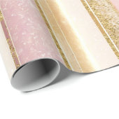 Roze Gouden Kerstmispatroon#27 ID1009 Cadeaupapier (Rol Hoek)