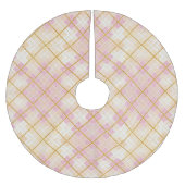 Roze Gouden Kerstmispatroon#28 ID1009 Kerstboom Rok (Voorkant)