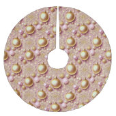 Roze Gouden Kerstmispatroon#31 ID1009 Kerstboom Rok (Voorkant)