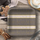 Roze Gouden Kerstmispatroon#35b ID1009 Papieren Bordje