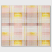 Roze Gouden Kerstmispatroon#7 ID1009 Cadeaupapier (Vlak)