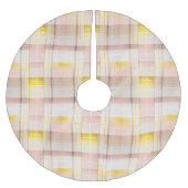 Roze Gouden Kerstmispatroon#7 ID1009 Kerstboom Rok (Voorkant)