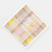 Roze Gouden Kerstmispatroon#7 ID1009 Servet (Hoek)