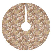 Roze Gouden Kerstmispatroon#8 ID1009 Kerstboom Rok (Voorkant)