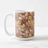 Roze Gouden Kerstmispatroon#8 ID1009 Koffiemok (Links)