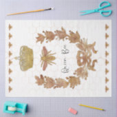 Roze Gouden Koningin Bijenkorf Koninklijk Glitter  Tissuepapier (Craft)