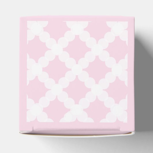 Roze Gouden Kruis Gepersonaliseerde Baby Meisje Do Bedankdoosjes (Bovenkant)