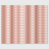 Roze Gouden Lint Boog Bruidsdouche Cadeaupapier (Vlak)
